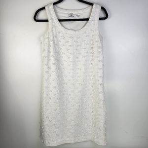 Vineyard Vines Linen Shift Dress Size 00 White